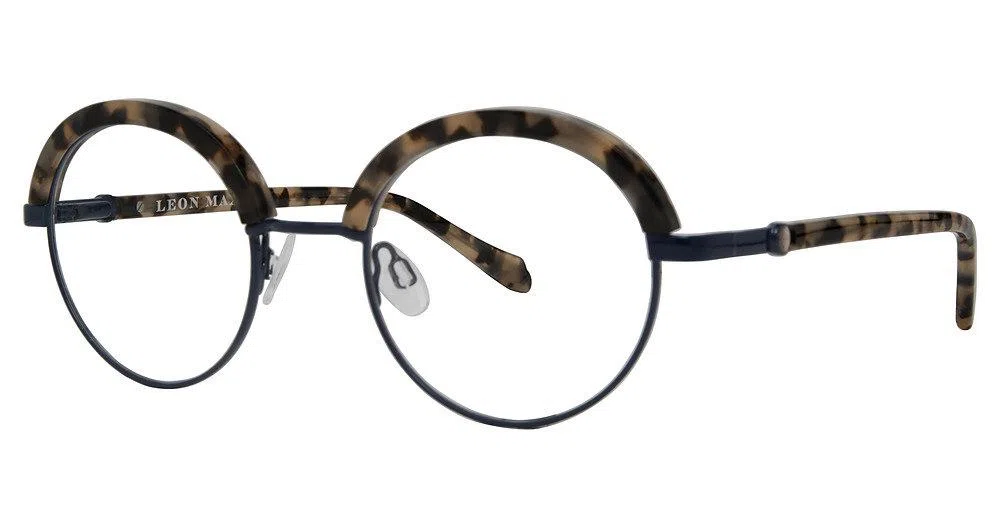 Leon Max LM4091 Eyeglasses - Blk Abstract - view 5
